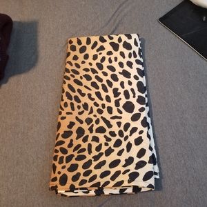 Leopard print shower curtin